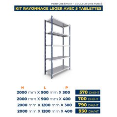 RAYONNAGE LEGER