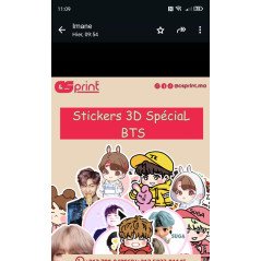 Stickers 3D BTS