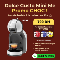 Machine à café Dolce Gusto Mini Me KRUPS – Promo 790 DH + Capsules offertes + Livraison gratuite
