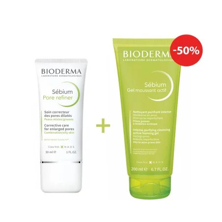 Bioderma Sébium : Pore Refiner + Gel Moussant