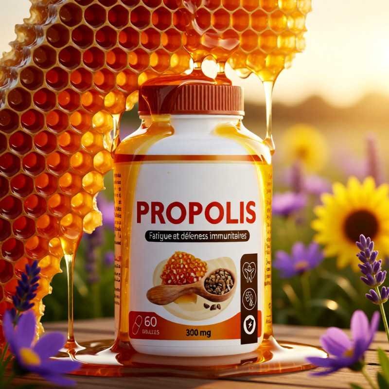 Extrait Pur de Propolis d’Abeille 300 mg – 60 Gélules Extrait Pur de Propolis d’Abeille 300 mg – 60 Gélules