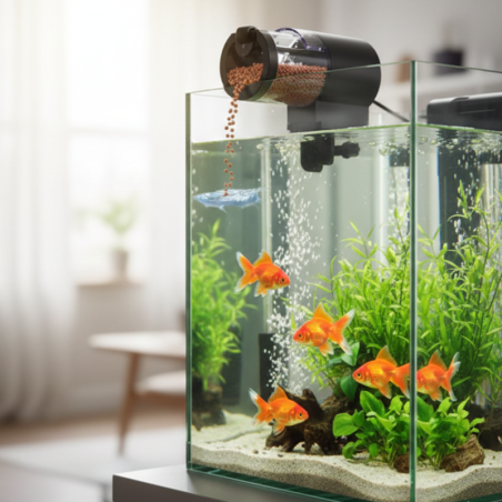 Distributeur Automatique de Nourriture pour Poissons Programmable Digital – 100 ml