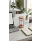 Sablier en bois élégant avec sable rose – Décoration raffinée et apaisante Sablier en bois élégant avec sable rose – Décoration raffinée et apaisante