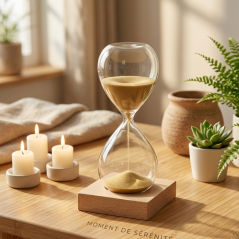 Sablier en bois élégant – Décoration raffinée et apaisante