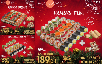 hanaya sushi promotions fin d'année