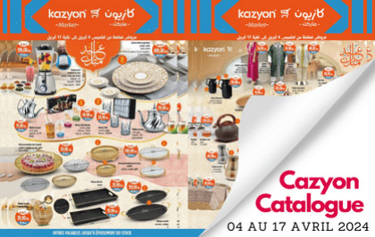 Catalogue Kazyon à partir du jeudi 04 au 17 Avril 2024.