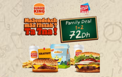 chez Burger King 1 Menu Whopper Acheté = 1 Menu Kids Offert 